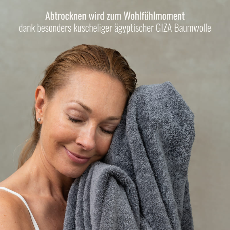 Saunatuch Grau/Anthrazit